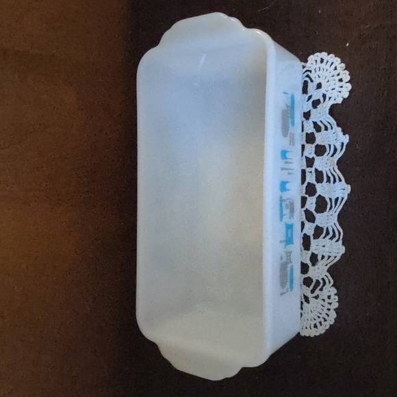 Fire King Blue Heaven Bread Dish - Picture 3 of 8